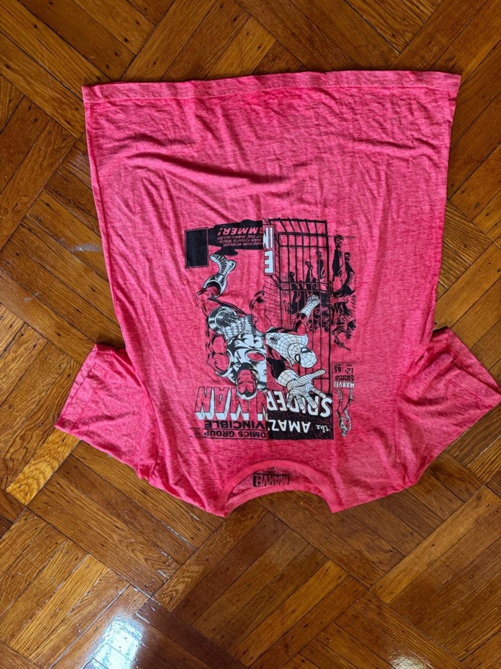 Marvel Spider-Man Comic Panel Tee - Pink